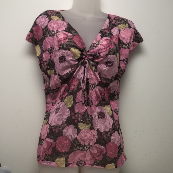 L Amore Couture Blouse in lovely floral design. Size L Cotton blend - Picture 1 of 11